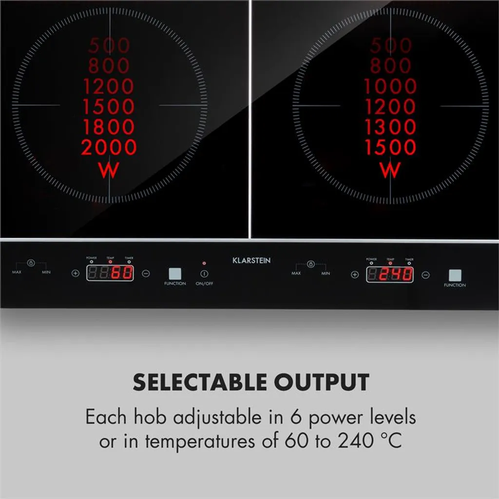 VariCook Neo Induktions-Doppelkochfeld 3500W SenseControl Glaskeramik 5 VariCook Neo Induktions-Doppelkochfeld 3500W SenseControl Glaskeramik - Image 3