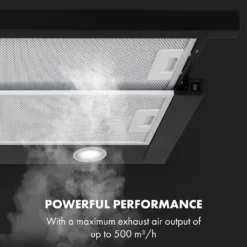 Klarstein Mariana 60 Flachschirmhaube , 60 Cm , EEK C , 500 M³/h , Umluft & Abluft , LED-Beleuchtung , Drucktasten , Unterbau-Dunstabzugshaube , Schwarz -Angebote Herd Liebe Store 00a2b1c6d2e7ba9d557b37b3b6ece178