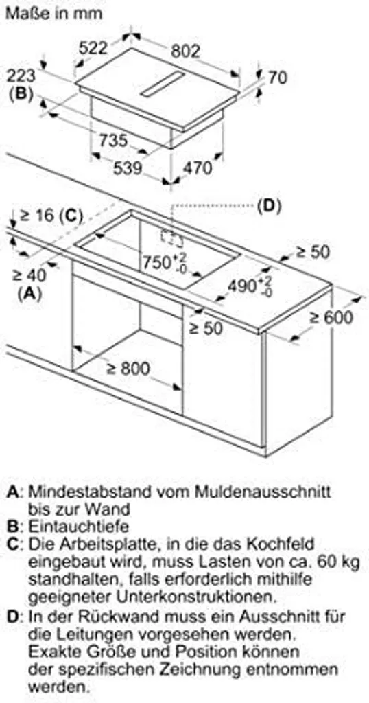 NEFF T48CD7AX2 Induktions-Kochfeld, Glaskeramik, 80,2 Cm Breite, 4 Kochstellen, Sensor-Bedienelemente 7 NEFF T48CD7AX2 Induktions-Kochfeld, Glaskeramik, 80,2 Cm Breite, 4 Kochstellen, Sensor-Bedienelemente - Image 5
