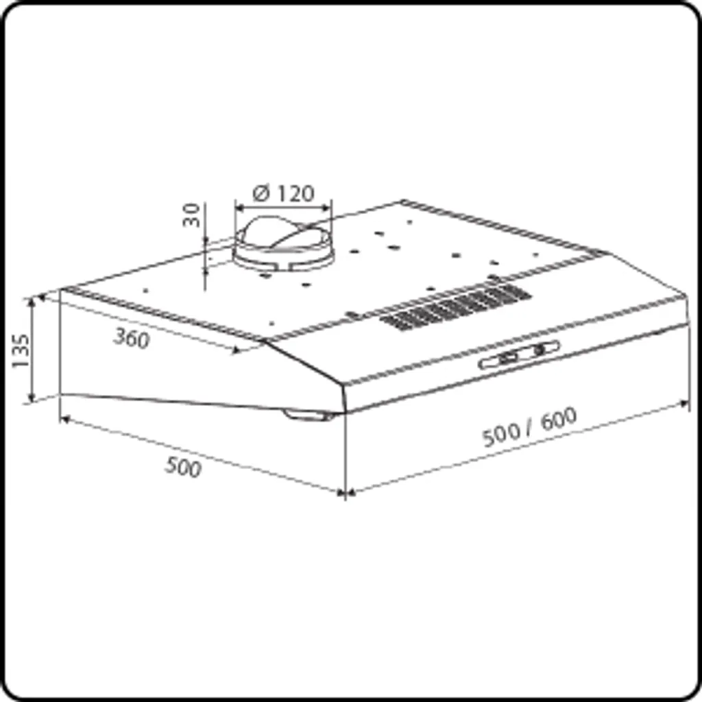 Bomann DU 623.3 Dunstabzugshaube Inox-look Wandhaube Unterbau-Haube Umluft- Oder Abluft 7 Bomann DU 623.3 Dunstabzugshaube Inox-look Wandhaube Unterbau-Haube Umluft- Oder Abluft - Image 5