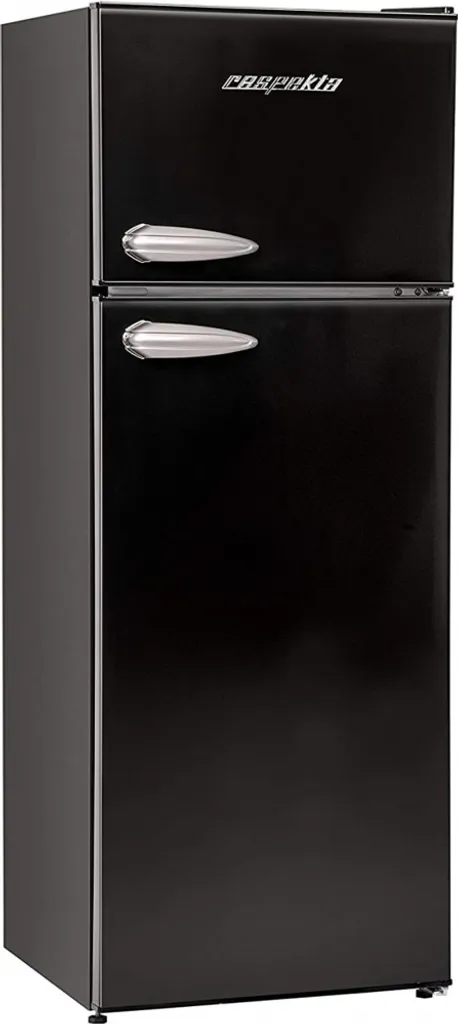 Respekta Kühlschrank Retro Kühlschrank Stand Kühl-Gefrierkombination Schwarz 3 Respekta Kühlschrank Retro Kühlschrank Stand Kühl-Gefrierkombination Schwarz