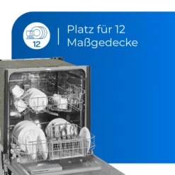 Exquisit Einbaugeschirrspüler EGSP6012-E-030E Silber | Vollintegriert | 12 Gedecke | Silber -Angebote Herd Liebe Store 014ee1f79d780b2d4746f95dca2aba9e