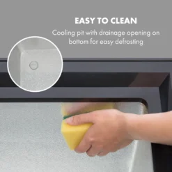 Klarstein Gefrierschrank Gefriertruhe - Tiefkühltruhe Gefrierbox - Temperaturregler - Bodenrollen - Freistehend - 50 Liter - Mattschwarz Tiefkühlschrank Freistehend Gefriertruhe Gefrierschrank Groß Kühltruhe Gefriergeräte -Angebote Herd Liebe Store 01e1214d32898c86d9f998b2e3a548ea