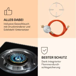 Klarstein Barzona 3 LGP G30 50mbar With Regulator -Angebote Herd Liebe Store 024c688dc6cba255c956ac7877276928