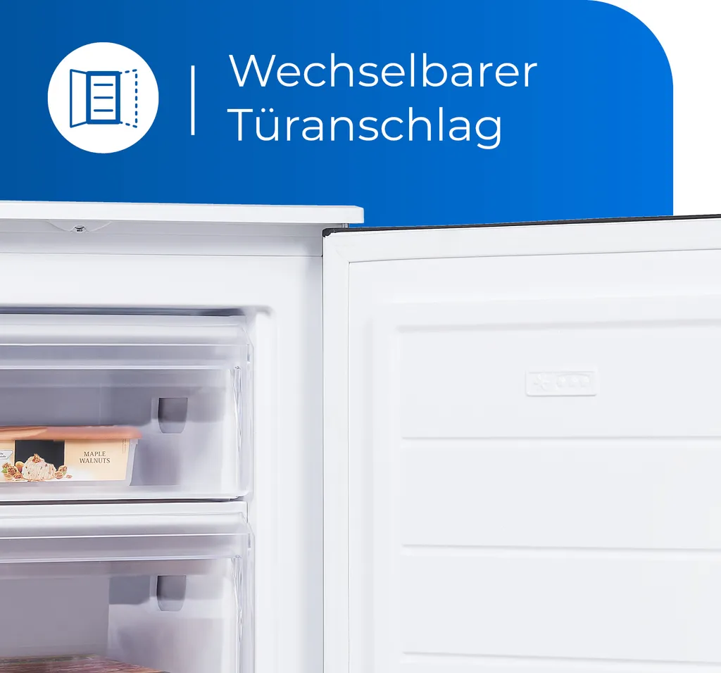 Exquisit Gefrierschrank GS81-040D Weiss | Standgerät | 87 L Volumen | Weiß 7 Exquisit Gefrierschrank GS81-040D Weiss | Standgerät | 87 L Volumen | Weiß - Image 5
