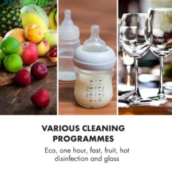 Klarstein Mini Geschirrspüler Spülmaschine Mit Platz Für 2 Maßgedecke - 6 Programme - 5 L Wasser Benötigt - LED-Display - Touch - Tischgeschirrspüler Inkl. Zubehör - Silber Mini Geschirrspülmaschine Klein Spülmaschine Freistehend -Angebote Herd Liebe Store 04b1c37493461bf40613a5eddc99a8eb