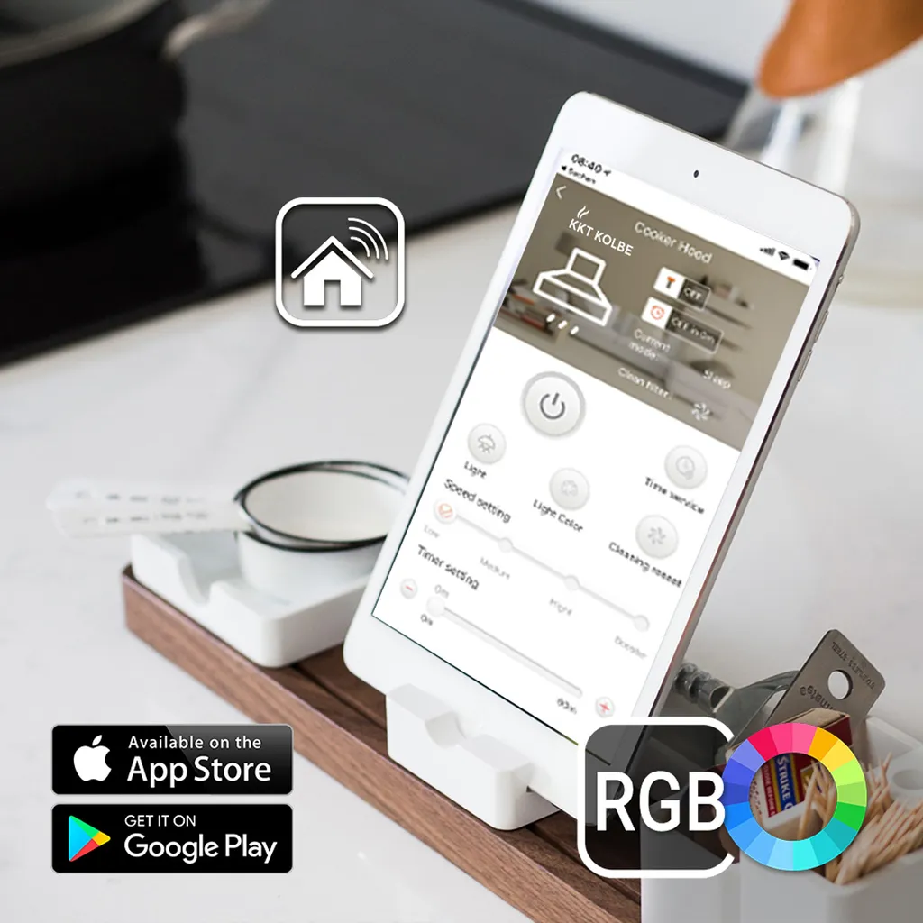 Dunstabzugshaube 60cm HERMES607WM RGBW Ambientebeleuchtung 9 Dunstabzugshaube 60cm HERMES607WM RGBW Ambientebeleuchtung - Image 7