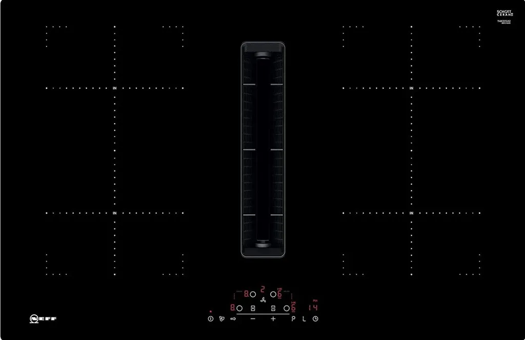 NEFF T48CD7AX2 Induktions-Kochfeld, Glaskeramik, 80,2 Cm Breite, 4 Kochstellen, Sensor-Bedienelemente 3 NEFF T48CD7AX2 Induktions-Kochfeld, Glaskeramik, 80,2 Cm Breite, 4 Kochstellen, Sensor-Bedienelemente