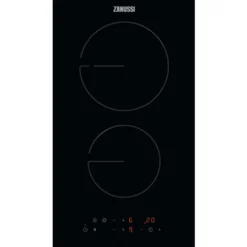 Zanussi ZHRN383K Domino-Kochfeld, Glaskeramik, 30 Cm, Aufliegend