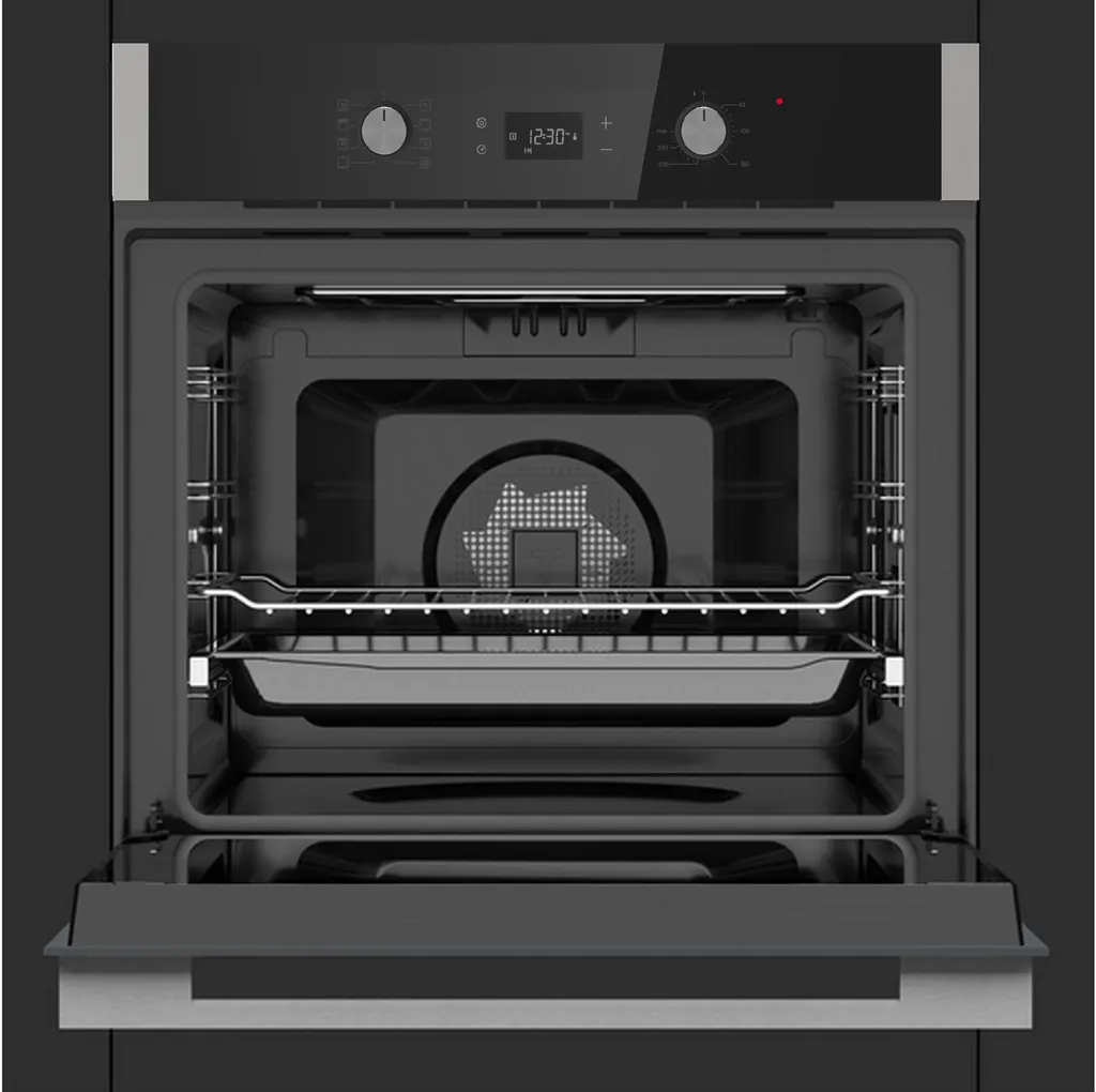 Klugmann Einbaubackofen »KO608.5TCX«, Mit 1-fach-Teleskopauszug, 3D Heißluft, Grill-/Brat-System, Timer, 68L, Touch, Edelstahl, Teleskopauszug 4 Klugmann Einbaubackofen »KO608.5TCX«, Mit 1-fach-Teleskopauszug, 3D Heißluft, Grill-/Brat-System, Timer, 68L, Touch, Edelstahl, Teleskopauszug - Image 2