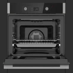 Klugmann Gasherd-Set KO608.5TCX+KT600B5, Mit 1-fach-Teleskopauszug, Einbaubackofen Design Hochwertige Qualität KO608.5TCX Autark 60cm, 3D Heißluft, Grill-/Brat-System, Timer, 68L, Touch, Edelstahl, Teleskop-Vollauszug, Aqualystic Easy-To-Clean Emaille, Anti-Fingerprint, Von 0 °C Bis 285 °C -Angebote Herd Liebe Store 05e42a778dea461499a49790c816c9a0