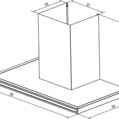 PKM Dunstabzugshaube Mit Randabsaugung Wandesse T1-60 A++IXEZ Edelstahl 60 Cm