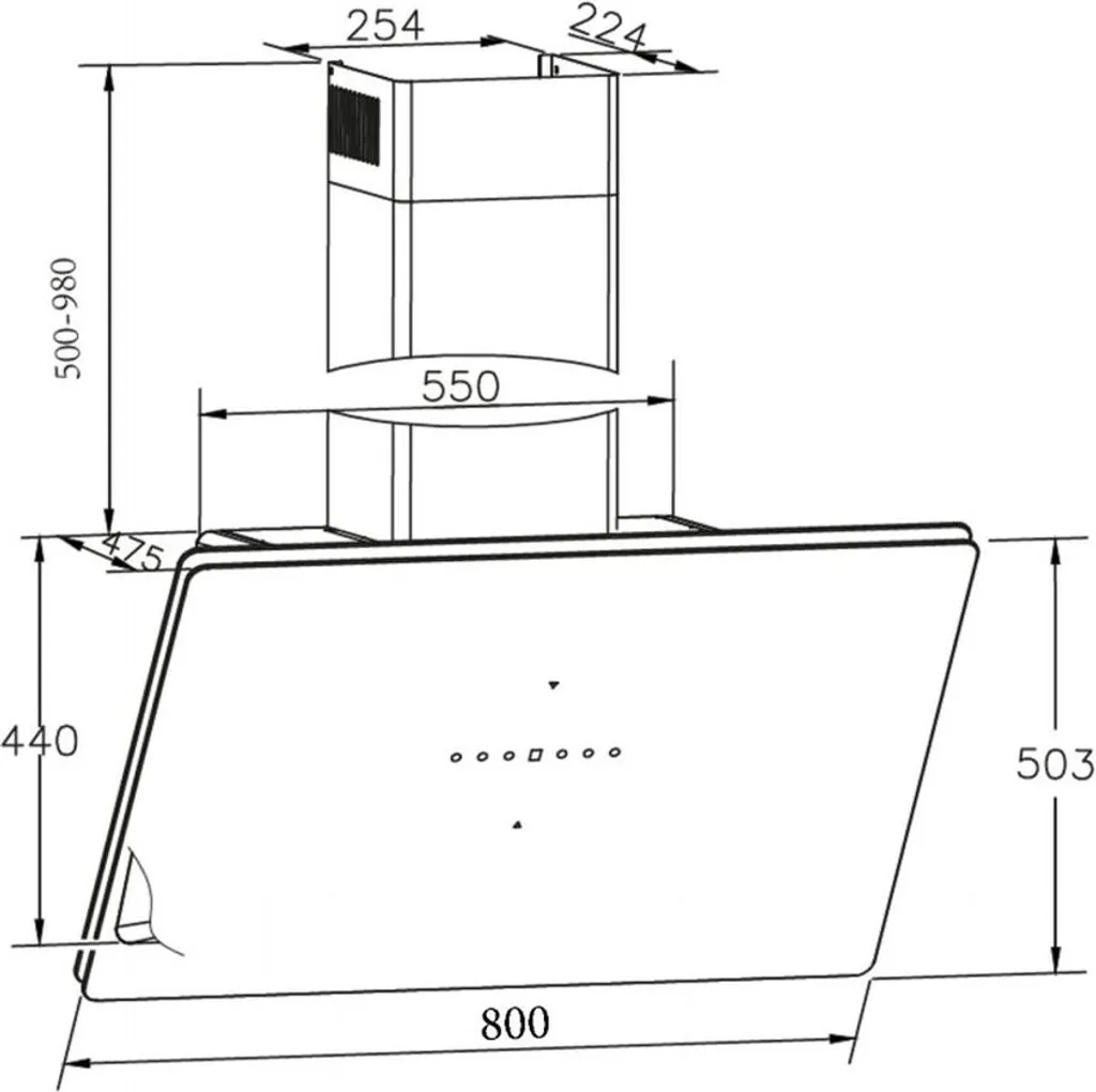 Amica KHF 695 800 S Kopffreihauben - Schwarz 4 Amica KHF 695 800 S Kopffreihauben - Schwarz - Image 2