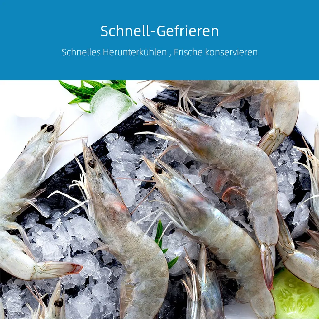 CHiQ Gefrierschrank CSD140D42FB, 146L, 125 X 55 Cm, Dunkle Edelstahl Optik, 5 Gefrierschubladen, Topcover, Externer Griff 5 CHiQ Gefrierschrank CSD140D42FB, 146L, 125 X 55 Cm, Dunkle Edelstahl Optik, 5 Gefrierschubladen, Topcover, Externer Griff - Image 3