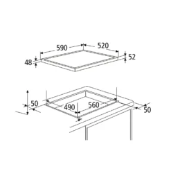 PKM Kochfeld Ceranfeld Mit Edelstahlrahmen Autark EB-C4-2KBTC Touch Control -Angebote Herd Liebe Store 09400513512184ee8dbdae0bfc586991