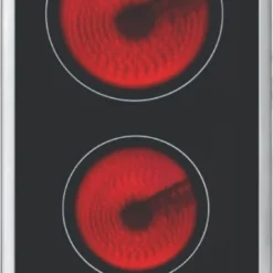 KF-IX-2F Glaskeramik Doppelkochplatte Edelstahl 230V Autark 2 Einbau