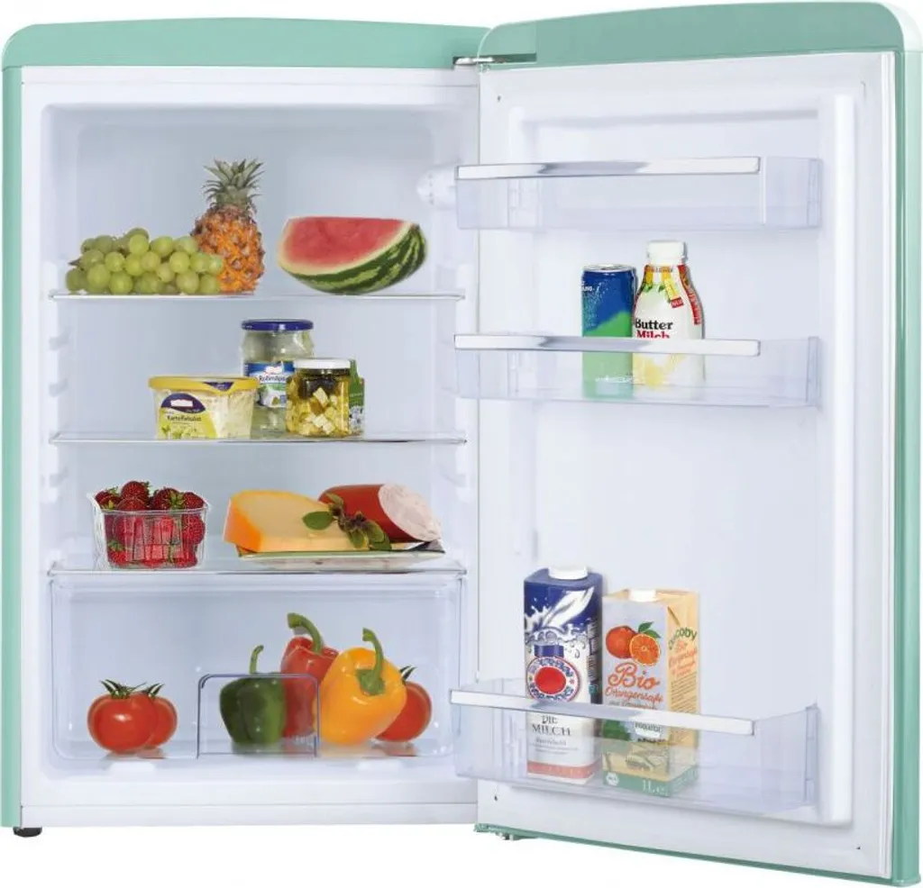 Amica VKS 15623 M, Vollraum-Kühlschrank Im Retro Design, 85 Cm Höhe, Fresh Mint, 4 Amica VKS 15623 M, Vollraum-Kühlschrank Im Retro Design, 85 Cm Höhe, Fresh Mint, - Image 2