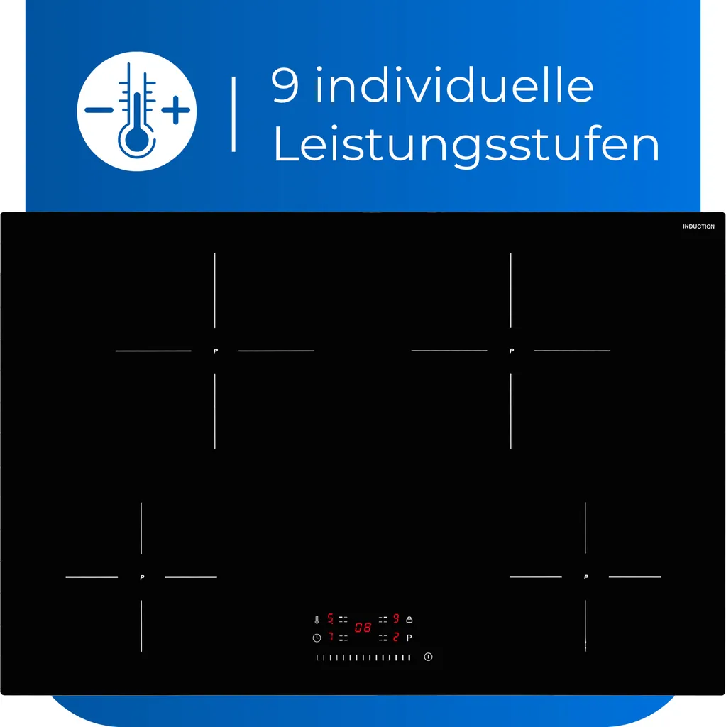 Exquisit Induktionskochfeld EKI 802-19 S | Timer | Restwärmeanzeige | Schwarz 7 Exquisit Induktionskochfeld EKI 802-19 S | Timer | Restwärmeanzeige | Schwarz - Image 5