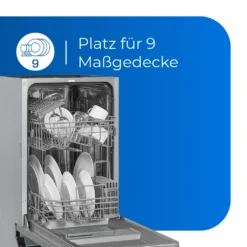 Exquisit Einbaugeschirrspüler EGSP2109-EB-030E Inox | Teilintegriert | 9 Gedecke | Inox -Angebote Herd Liebe Store 0e29261fd1e1f0c349d99f369f966dc0