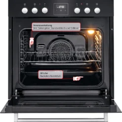 Bomann Einbau Elektroherd Set Schwarz, Backofen Set Mit Glaskeramik- Herdplatte Und 4 Kochplatten, Ofen Ober-/Unterhitze, Grill- Und Umluftfunktion Mit Ceranfeld, EHBC 7934 -Angebote Herd Liebe Store 0f844478df34565eff393a65d1ac664b