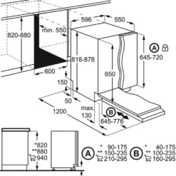 AEG - FSB5360CZ - Vollintegrierbarer Geschirrspüler - 60 Cm -Angebote Herd Liebe Store 122ce6aa6a6aa90eb4aaa8ba0a057409