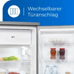 Exquisit Kühlschrank KS16-4-HE-040D Inoxlook | Standgerät | 109 L Volumen | Inoxlook -Angebote Herd Liebe Store 124bcaa4b7e88658fc93de1955f2fe04