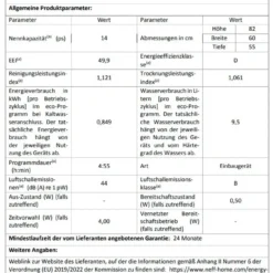 NEFF S355HCX29E - Geschirrspüler - Siber -Angebote Herd Liebe Store 12fb613e72a0d0496de851efc234c10a