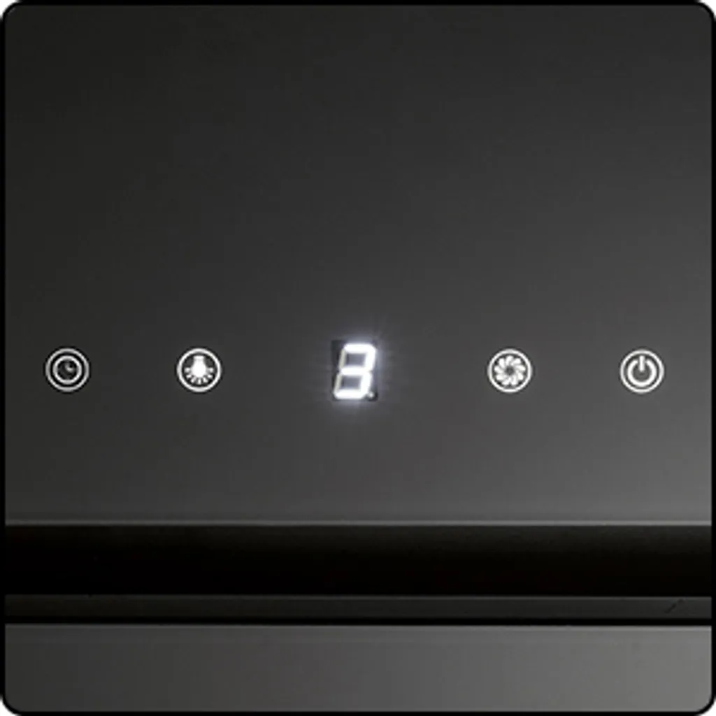 Bomann DU 771.1 G Kopffreie Vertikal-Dunstabzugshaube / 60 Cm/ LED Display/Touch Control/Umluft-oder Abluftbetrieb / 3 Leistungsstufen / 603 M³/h / Schwarz/Edelstahl 8 Bomann DU 771.1 G Kopffreie Vertikal-Dunstabzugshaube / 60 Cm/ LED Display/Touch Control/Umluft-oder Abluftbetrieb / 3 Leistungsstufen / 603 M³/h / Schwarz/Edelstahl - Image 6