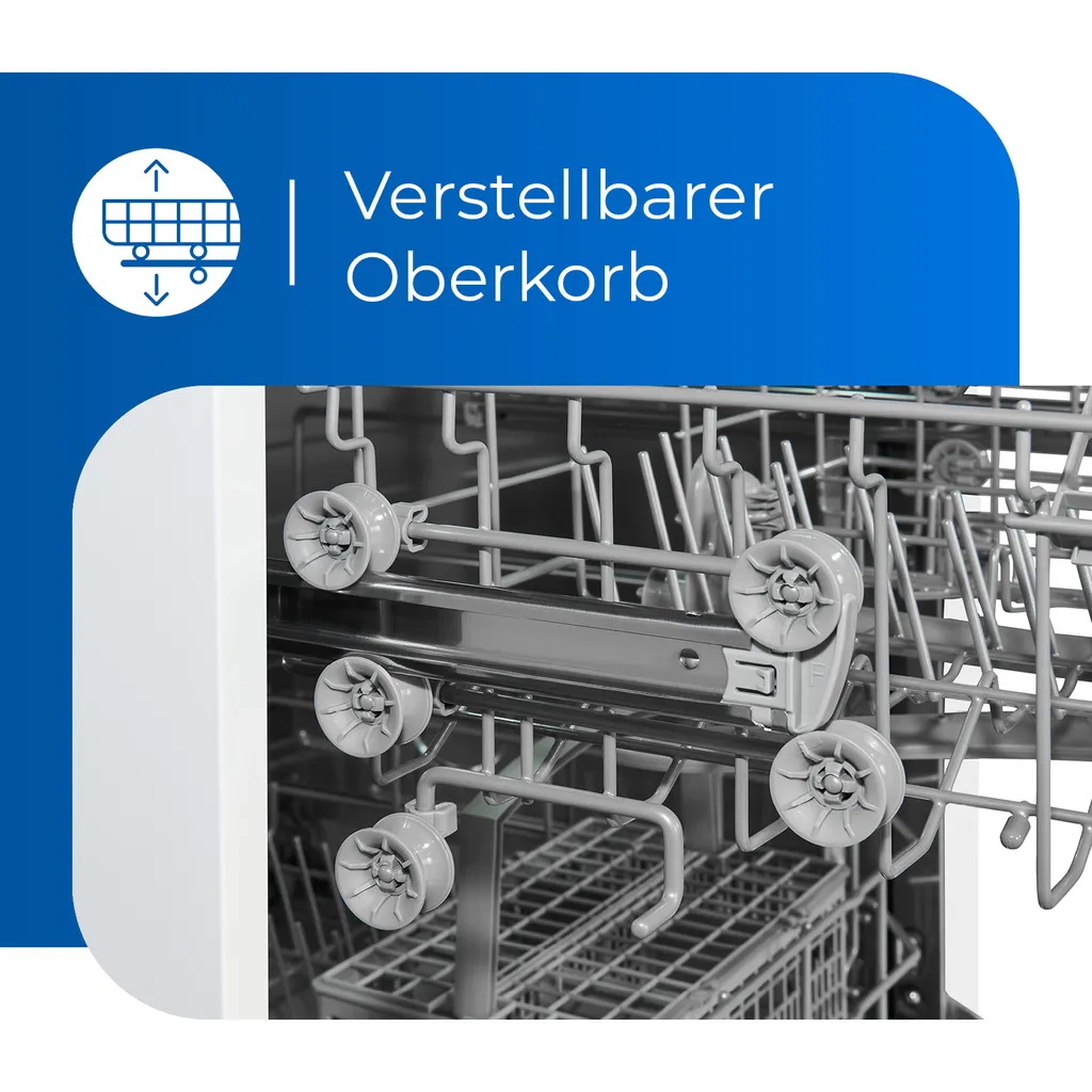 Exquisit Geschirrspüler GSP6312-030D Weiss | 11 Liter | Display | Auto-Door-Open 7 Exquisit Geschirrspüler GSP6312-030D Weiss | 11 Liter | Display | Auto-Door-Open - Image 5