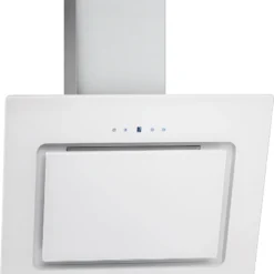 Bomann DU 771.1 G Kopffreie Vertikal-Dunstabzugshaube / 60 Cm/ LED Display/Touch Control/Umluft-oder Abluftbetrieb / 3 Leistungsstufen / 603 M³/h / Weiß