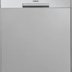 Bomann Geschirrspüler GSP 7410 Silber, Stand / Unterbaufähig, 60 Cm Ausführung, 14 Maßgedecke, 6 Programme, LED- Display