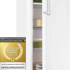 Exquisit Gefrierschrank GS271-NF-H-040D Weiss | 204 L Nutzinhalt | NoFrost | LED-Anzeige