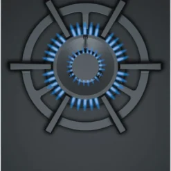 Siemens ER3A6AD70, Schwarz, Integriert, Gaskochfeld, Glaskeramik, 1 Zone(n), 1 Zone(n)