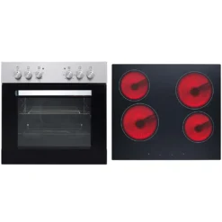 PKM Einbauherdset Backofen Glaskeramik Kochfeld Herdset BIC3 I-GK-IX-2 V2 - 59 L -Angebote Herd Liebe Store 1616dd38da31ff534b2850993ec97395