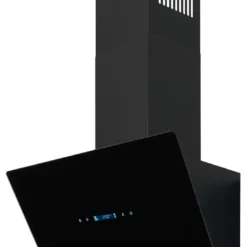 Exquisit Dunstabzugshaube KFD617-2L Schwarz | Metallfettfilter | Touch-Control