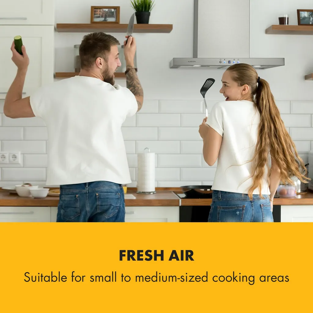 Klarstein Limelight Dunstabzugshaube 60 Cm , Wandhaube , Energieeffizienzklasse A++ , Abluftbetrieb , 600 M³/h , 3 Geschwindigkeitsstufen , Digitalanzeige , LED-Kochfeldbeleuchtung , Umrüstbar Auf Umluftbetrieb , Edelstahl Gebürstet 7 Klarstein Limelight Dunstabzugshaube 60 Cm , Wandhaube , Energieeffizienzklasse A++ , Abluftbetrieb , 600 M³/h , 3 Geschwindigkeitsstufen , Digitalanzeige , LED-Kochfeldbeleuchtung , Umrüstbar Auf Umluftbetrieb , Edelstahl Gebürstet - Image 5