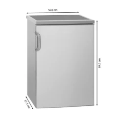 Bomann® Kühlschrank Mit Gefrierfach, Getränkekühlschrank Mit 120L Nutzinhalt Und 2 Glasablagen, Türanschlag Wechselbar, Kleiner Kühlschrank Mit Stufenloser Temperaturregelung - KS 2194.1 Inox -Angebote Herd Liebe Store 19efb7e3c790cf605e10412b49f15fe6