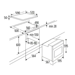 PKM Einbauherdset Backofen Glaskeramik Kochfeld Herdset BIC7 GK IX4 - 76L -Angebote Herd Liebe Store 1a4f19183fd89c9ba46e8c6bb9a9d94c