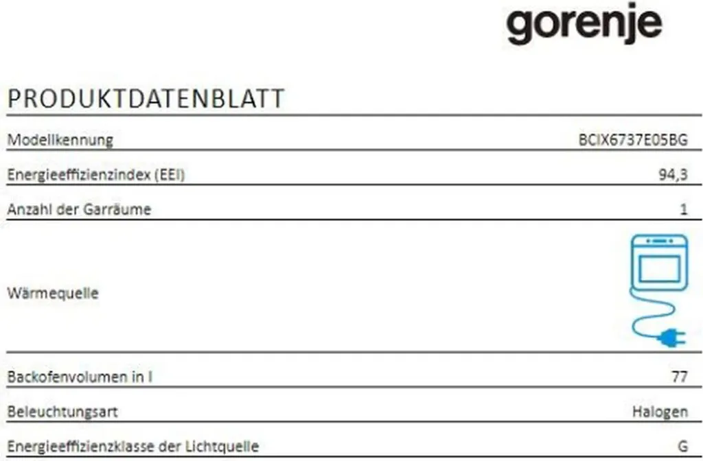 Gorenje Black Set 4 INDUCTION Einbauherd - Set Mit Induktions-Kochfeld Mit Edelstahlrahmen - 77L XXL Volumen - GentleClose - AirFry - PizzaMode - ChildLock - PerfectGrill - Teleskopauszüge - Schwarz 21 Gorenje Black Set 4 INDUCTION Einbauherd - Set Mit Induktions-Kochfeld Mit Edelstahlrahmen - 77L XXL Volumen - GentleClose - AirFry - PizzaMode - ChildLock - PerfectGrill - Teleskopauszüge - Schwarz - Image 19