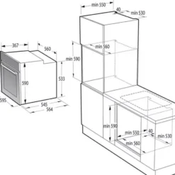 Gorenje Einbaubackofen-Set OptiBake Black Steam Pyro Set - 77L - Heißluft - Pyrolyse-Reinigung - ExtraSteam - GentleClose - AirFry - Pizzamode 300°C - PerfectGrill - Induktions-Kochfeld Mit BridgeZone -Angebote Herd Liebe Store 1d4d6c6f22c65c7bd162d56b903de76b