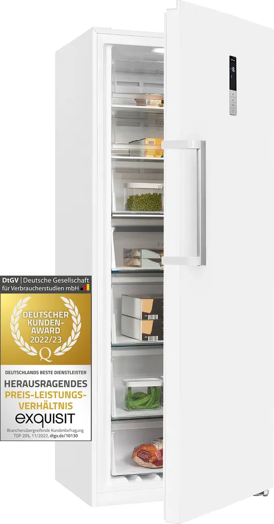 Exquisit Gefrierschrank GS380-NF-H-050E Weiss | 380 L Nutzinhalt | Weiß 3 Exquisit Gefrierschrank GS380-NF-H-050E Weiss | 380 L Nutzinhalt | Weiß