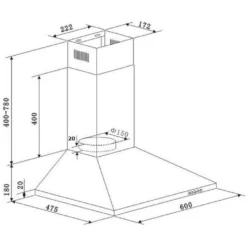 Dunstabzugshaube / Kaminhaube Respekta CH 22058 IXB 60cm Edelstahl -Angebote Herd Liebe Store 1e53d63d4db18874d8422e7eb413fd24