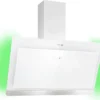 Klarstein Aurora Eco 90 Dunstabzugshaube 90 Cm , Abluftleistung: 550 M³/h , Kopffrei , Ambientelicht , EEC A+