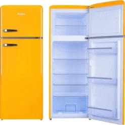 Amica KGC 15633 Y, Kühl-/Gefrierkombination, 208 L, ST, 40 DB, 2,5 Kg/24h, , Farbe Gelb -Angebote Herd Liebe Store 249642f6d094b2fc8352e2a6f3e28ebd