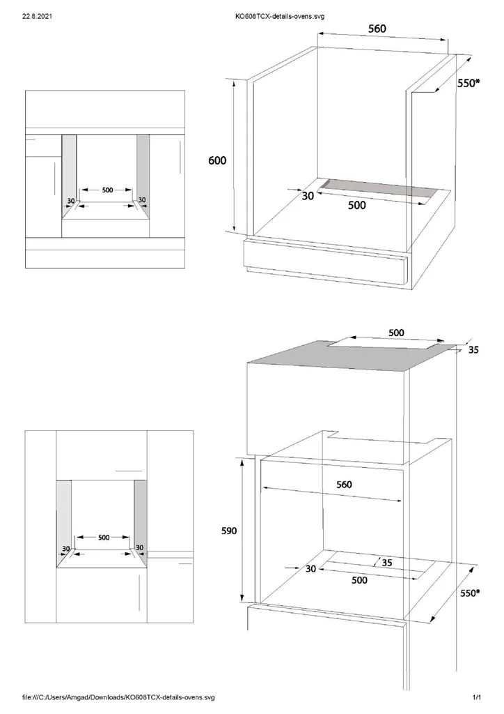 Klugmann Einbaubackofen »KO608.5TCX«, Mit 1-fach-Teleskopauszug, 3D Heißluft, Grill-/Brat-System, Timer, 68L, Touch, Edelstahl, Teleskopauszug 5 Klugmann Einbaubackofen »KO608.5TCX«, Mit 1-fach-Teleskopauszug, 3D Heißluft, Grill-/Brat-System, Timer, 68L, Touch, Edelstahl, Teleskopauszug - Image 3