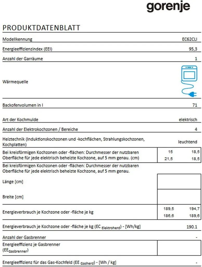 Gorenje - EC62CLI - Standherd - 60 Cm - Elfenbein - Classic Line 6 Gorenje - EC62CLI - Standherd - 60 Cm - Elfenbein - Classic Line - Image 4