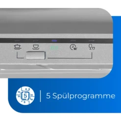 Exquisit Einbaugeschirrspüler EGSP1009-E-030E Silber | Vollintegriert | 9 Gedecke | Silber 13 Exquisit Einbaugeschirrspüler EGSP1009-E-030E Silber | Vollintegriert | 9 Gedecke | Silber -Angebote Herd Liebe Store 26ca6835bfffe0c6dabb3fe82fd0079a