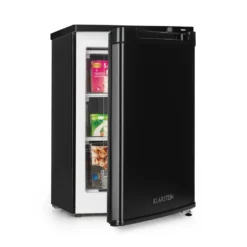 Klarstein Garfield XXL Gefrierschrank , 81 Liter Gesamtvolumen , 3 Durchsichtige Boxen , Thermostat Mit 3 Stufen , Höhenausgleichende Füße , 41 DB , Schwarz