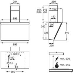 AEG - DVE5961HB - Kopffrei-Haube - Schwarz - 90 Cm 9 AEG - DVE5961HB - Kopffrei-Haube - Schwarz - 90 Cm -Angebote Herd Liebe Store 28491a4e982c0f2bb44e4454bd3476e1