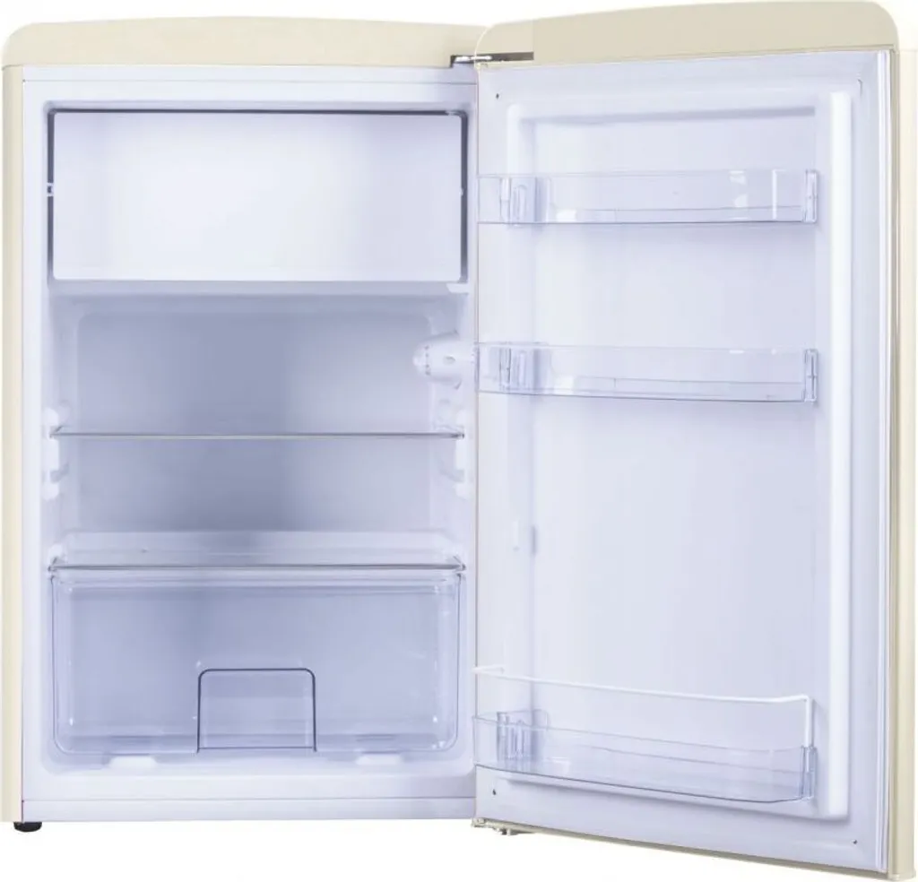 Amica KS 15615 B, Kühlschrank Mit Gefrierfach Im Retro Design, 85 Cm Höhe, Coffee Cream, 4 Amica KS 15615 B, Kühlschrank Mit Gefrierfach Im Retro Design, 85 Cm Höhe, Coffee Cream, - Image 2